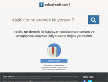 Tablet Screenshot of anlami-nedir.com
